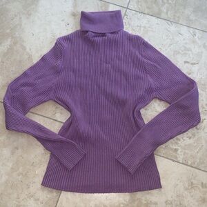 STUDIO 1940 purple turtleneck
